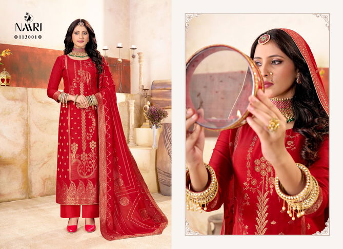 Karwa Special By Naari Muslin Designer Salwar Kameez Wholesale Price In Surat
